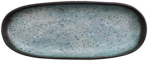 Cheforward - Savor 13" Robin Egg Blue Oval Melamine Plate - 21143-REB