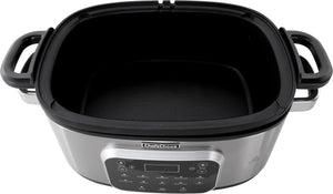 Chef's Choice - 6 Qt Capacity Black Stainless Steel Non-Stick Extra-Large 20-in-1 Multi Slow Cooker - VCCC20SS13