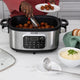 Chef's Choice - 6 Qt Capacity Black Stainless Steel Non-Stick Extra-Large 20-in-1 Multi Slow Cooker - VCCC20SS13