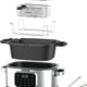 Chef's Choice - 6 Qt Capacity Black Stainless Steel Non-Stick Extra-Large 20-in-1 Multi Slow Cooker - VCCC20SS13