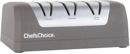 Chef's Choice - Grey Rechargeable Three-Stage 20° Dizor AngleSelect DC 1520 Electric Knife Sharpener, Gift Box - SHC52BGY11