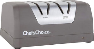 Chef's Choice - Grey Rechargeable Two-Stage DC 220 Electric Knife Sharpener with 2-Stage 20° Dizor, Gift Box - SHC22BGY11