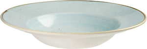 Churchill - 11" Super Vitrified Stonecast Duck Egg Blue Wide Rim Bowl, Set of 12 - SDESVWBL1