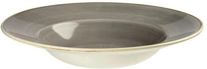 Churchill - 11" Super Vitrified Stonecast Peppercorn Grey Wide Rim Bowl, Set of 12 - SPGSVWBL1