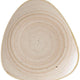 Churchill - 12.25" Super Vitrified Stonecast Nutmeg Cream Triangle Plate, Set of 6 - SNMSTR121