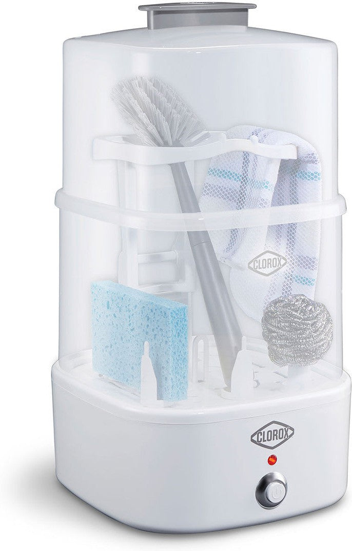 Clorox - 2-Tier Electric Steam Sanitizer for Kitchen Utensils, Bathroom Accessories and Brushes - 86900