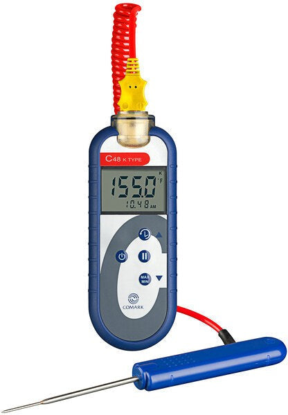 Comark - Type K Thermocouple Thermometer Kit with Thin Tip Penetration Probe - C48KIT (Special Order 3-4 Weeks)