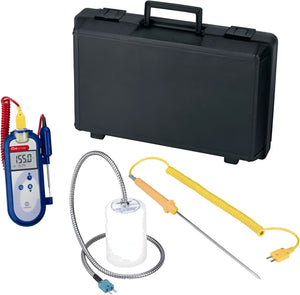 Comark - Type K Waterproof Thermometer Kit with 3 Probes, Wall-Mount Bracket / Stand and Hard Carry Case- C48/P18 (Special Order 3-4 Weeks)