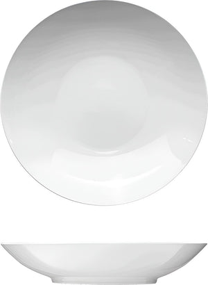 Corby Hall - Bistro 9.5" White Round Deep Plate, Pack of 12 - 0560025