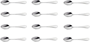 Corby Hall - Las Palmas 6" Stainless Steel Oval Bowl Desert Spoon, Pack of 12 - O104