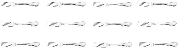 Corby Hall - Las Palmas 6.75" Stainless Steel Salad/Desert Fork, Pack of 12 - O127