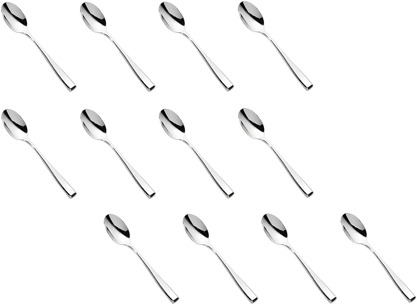 Corby Hall - Oslo 7.5" Stainless Steel Oval Dessert Spoon, Pack of 12 - 5201