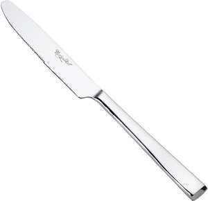 Corby Hall - Oslo 9.5" Stainless Steel Solid Handle Dinner Knife, Pack of 12 - 5251