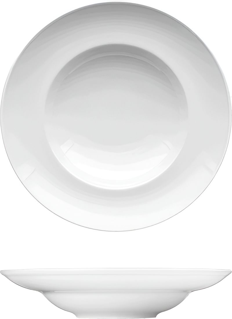 Corby Hall - Synergy 10.62" White Round Porcelain Bowl, Pack of 12 - 0083147