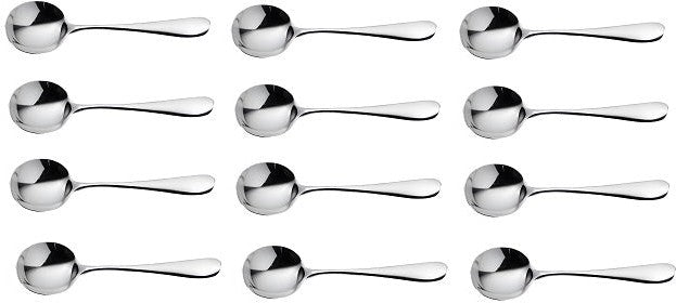 Corby Hall - Troon 6.5" Stainless Steel Boulion Spoon, Pack of 12 - 3503