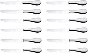 Corby Hall - Troon 9.5" Stainless Steel Dinner Knife Solid Handle, Pack of 12 - 3551