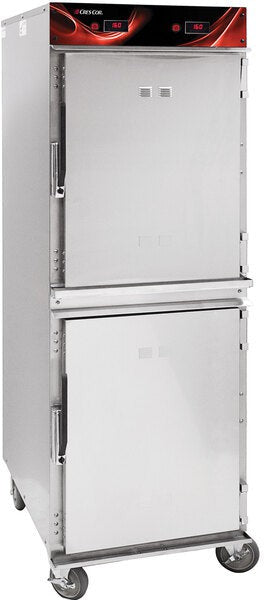 Cres Cor - 120V Insulated Full Height Hot Cabinet with Basic Controls - EO 1200-HH-SS-2DE