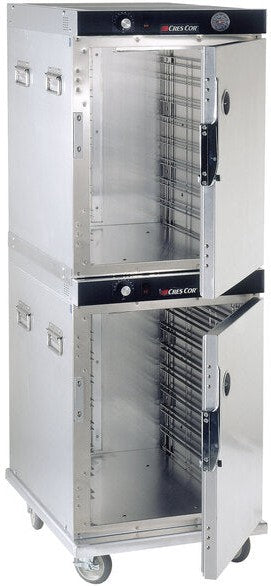 Cres Cor - 120V Insulated Full Height Stainless Steel Stacked Hot Cabinet - EO H-339-214C