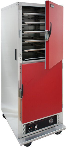 Cres Cor - 120V Insulated Hot Cabinet Red Door, 11 Pan Capacity - EO H-135-SUA-11-R