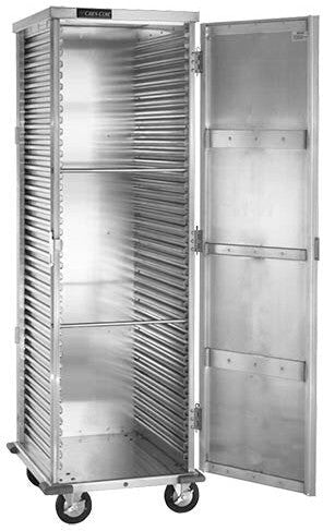 Cres Cor - 40 Pan End Load Enclosed Non-Insulated Sheet Pan Rack With 5" Poly Casters - EO 100-1841DS