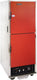 Cres Cor - AquaTemp 120V/20A Insulated Hot Cabinet Red Door, 11 Pan Capacity - EO H-135-WUA-11-R