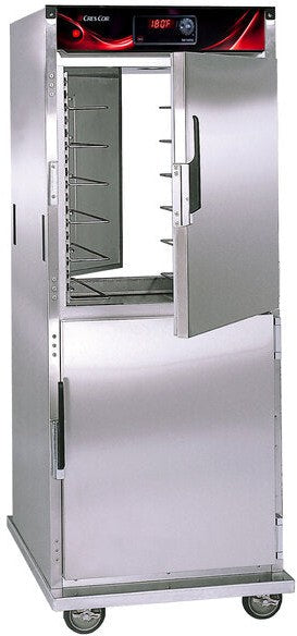 Cres Cor - Pass-Through Insulated Stainless Steel Hot Cabinet, 12 Pan Capacity - EO H-137-PSUA-12D