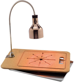 Cres Cor - Portable Carving Station with Drip Pan, Brass Polished Lamp - EO IFW-61-WF-PB