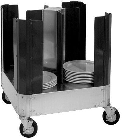 Cres Cor - Super Size Dish Dolly with Four Dividers, 180 Plates Capacity - EO 501-13-180