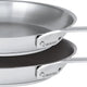 Cristel - 1826 Collection, 10" Two (One Stainless Steel, One Non-Stick) Frying Pans Set - ST2P26MV