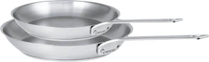 Cristel - 1826 Collection, 2 Stainless Steel Frying Pans Set - ST2PMV