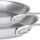 Cristel - 1826 Collection, 2 Stainless Steel Frying Pans Set - ST2PMV