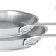 Cristel - 1826 Collection, 2 Stainless Steel Frying Pans Set - ST2PMV