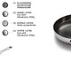 Crowd Cookware - 11" The Blackbeard Stainless Steel Frying Pan (28 cm) - 77679