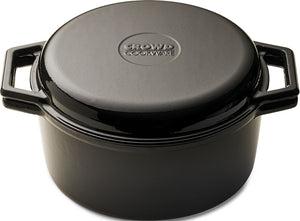 Crowd Cookware - 11.4" Tasman Recycled Black Dutch Oven With Grill Lid - 77683