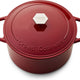 Crowd Cookware - 11.4" Tasman Recycled Red Dutch Oven With Grill & Traditional Lid - 77685