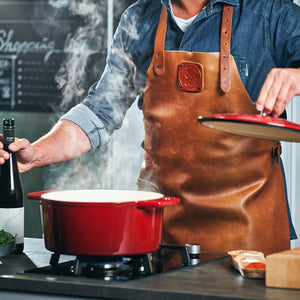 Crowd Cookware - 11.4" Tasman Recycled Red Dutch Oven With Traditional Lid - 77682