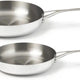 Crowd Cookware - 9" & 11", 5 Ply Titanium Frying Pans, Set of 2 - 77698