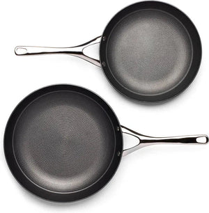 Crowd Cookware - 9" + 11" Cast Iron Buccaneer Skillet Fry Pan (24cm +28 cm) - 77677