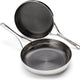 Crowd Cookware - 9" + 11" The Blackbeard Stainless Steel Frying Pans (24 + 28 cm) - 77680