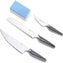 Crowd Cookware - Stainless Steel Knives with Whetstone, Set of 3 - 77654