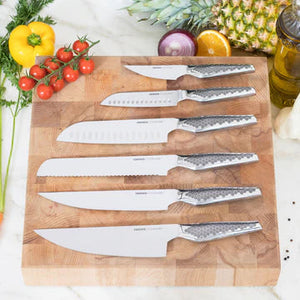 Crowd Cookware - Stainless Steel Knives with Whetstone, Set of 6 - 77659