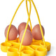 Cuisipro - 6.25"x6.25"x0.75" Silicone Yellow Egg Sling Rack - 74792117