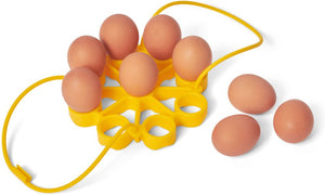 Cuisipro - 6.25"x6.25"x0.75" Silicone Yellow Egg Sling Rack - 74792117