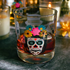 Cuisivin - 10.25 Oz Designed Glassware Day of the Dead Tumbler, Pack of 6 BB - 8821DOD