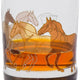 Cuisivin - 10.25 Oz Designed Glassware Stallions Line Art Tumbler, Pack of 6 BB - 8821HR