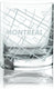 Cuisivin - 10.8 Oz Montreal Map Whisky Glass, Pack of  6 - 8470MONT.BK