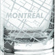 Cuisivin - 10.8 Oz Montreal Map Whisky Glass, Pack of 6 - 8470MONT.BK