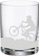 Cuisivin - 10.8 Oz Mountain Biker Whisky Glass, Pack of  6 - 8470BIKE