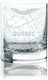 Cuisivin - 10.8 Oz Quebec City Map Whisky Glass, Pack of  6 - 8470QUE.BK