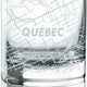 Cuisivin - 10.8 Oz Quebec City Map Whisky Glass, Pack of 6 - 8470QUE.BK